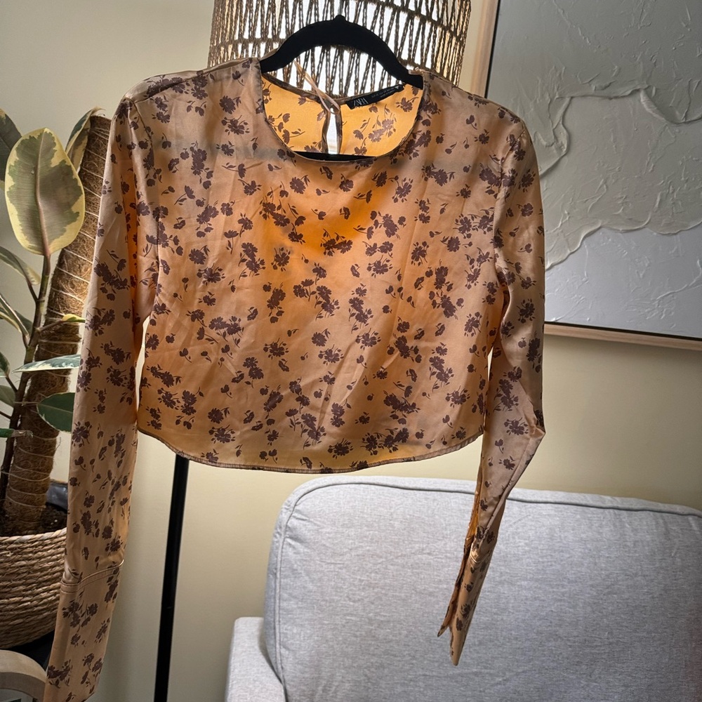 Floral Long Sleeve Women's Top